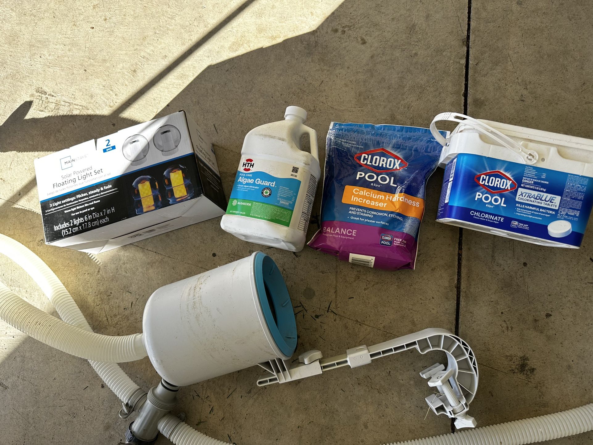 New Pool Chemicals, Lights, And Skimmer