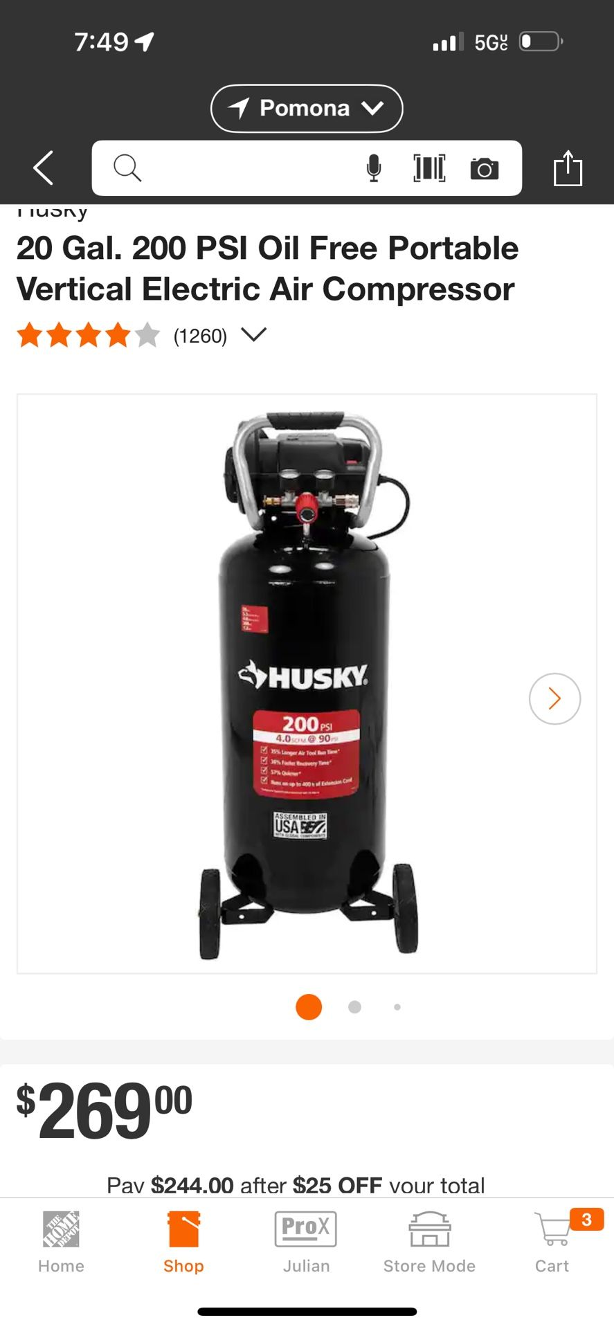 Husky Air Compressor