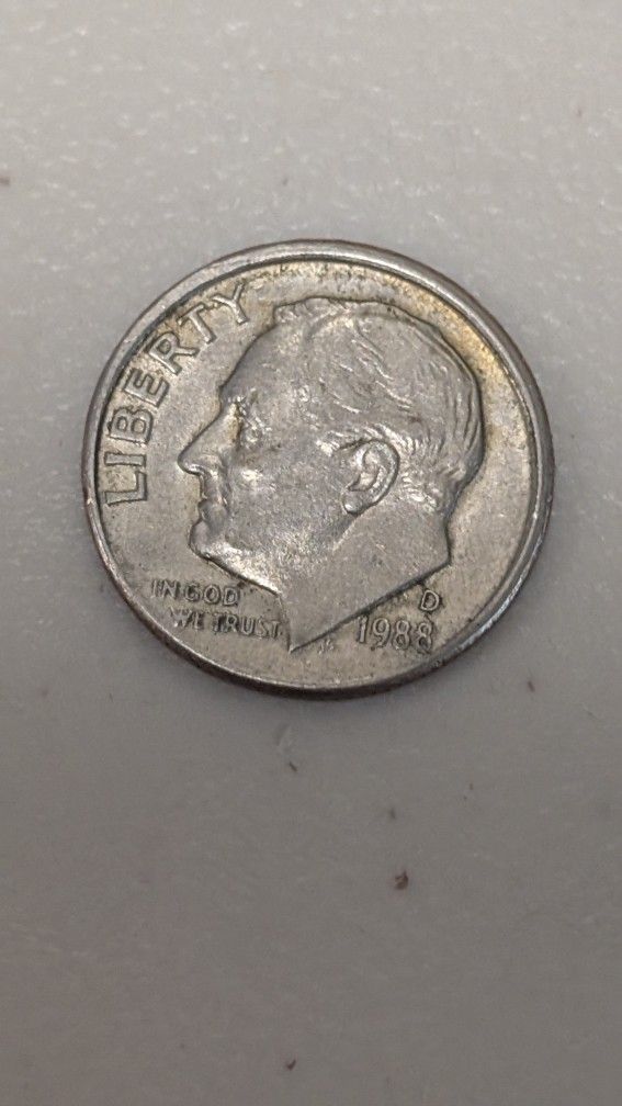 1988 D Roosevelt Dime
