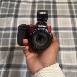 Nikon COOLPIX L840 Digital Camera with 38x Optical Zoom and Built-In Wi-Fi (Red)