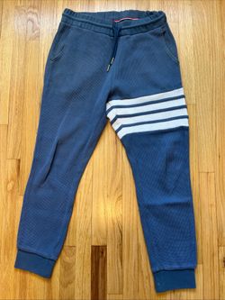 Thom Browne Waffle Sweatpants 4-Bar Thermal Thick Size 2 Jogger Made In Japan