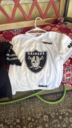 NFL Raiders White Football Jersey and black football jersey