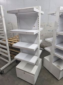 Metal Retail Display Gondolas - Set of 2