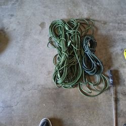 Four Green Extension Cord