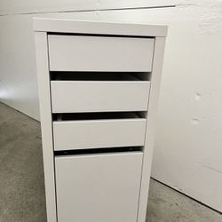 White Drawer Storage With Wheels 