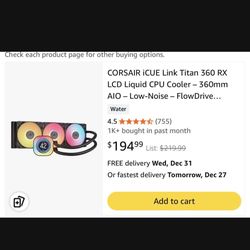 Corsair Icue Titan 360 Rx 