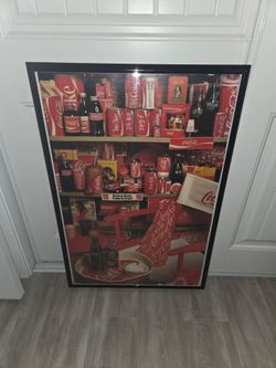 Framed Coca-Cola Collectibles Poster
