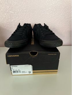 New converse black kids size 2