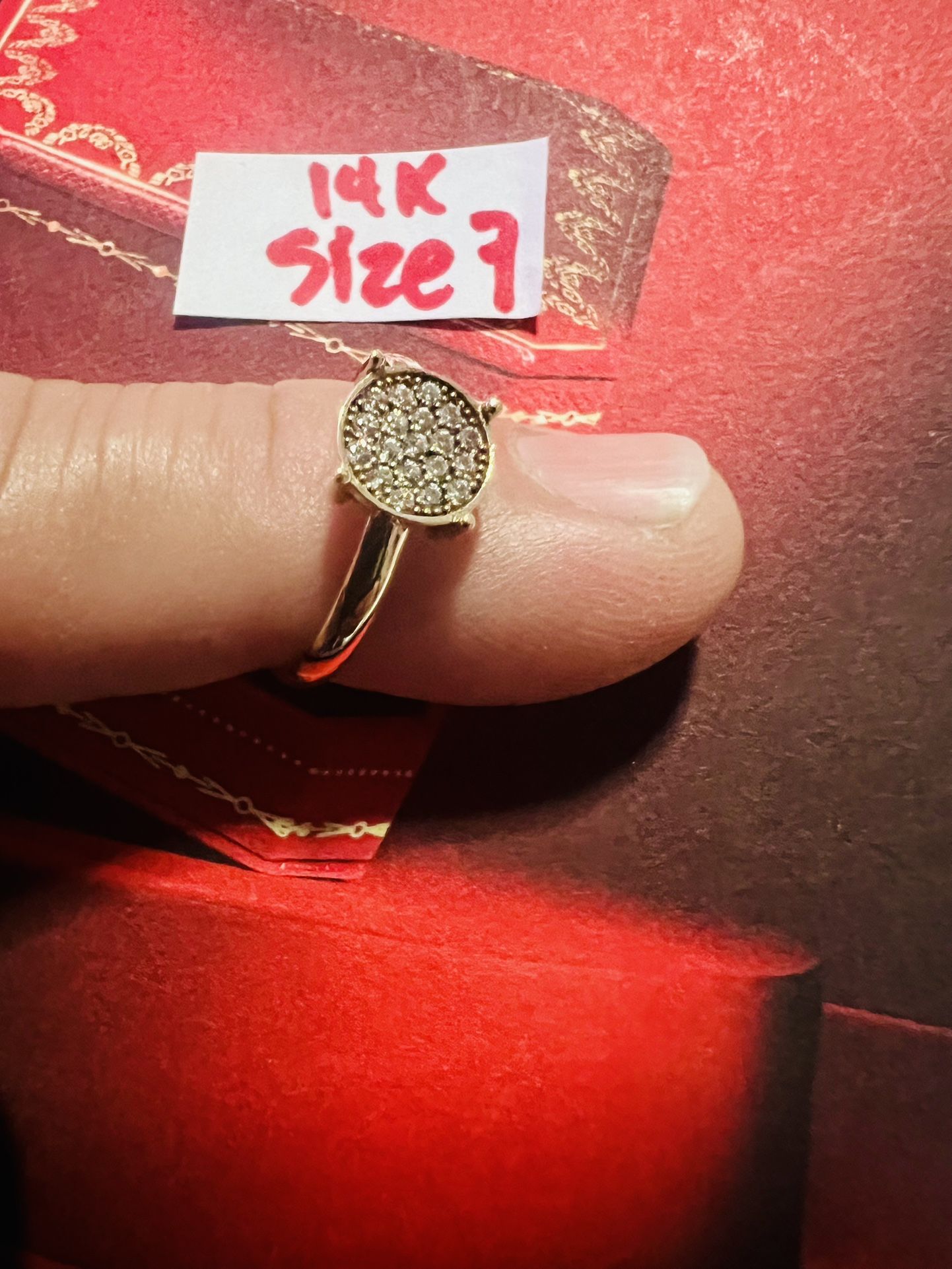 14K Solid Gold Wedding Ring Size 7