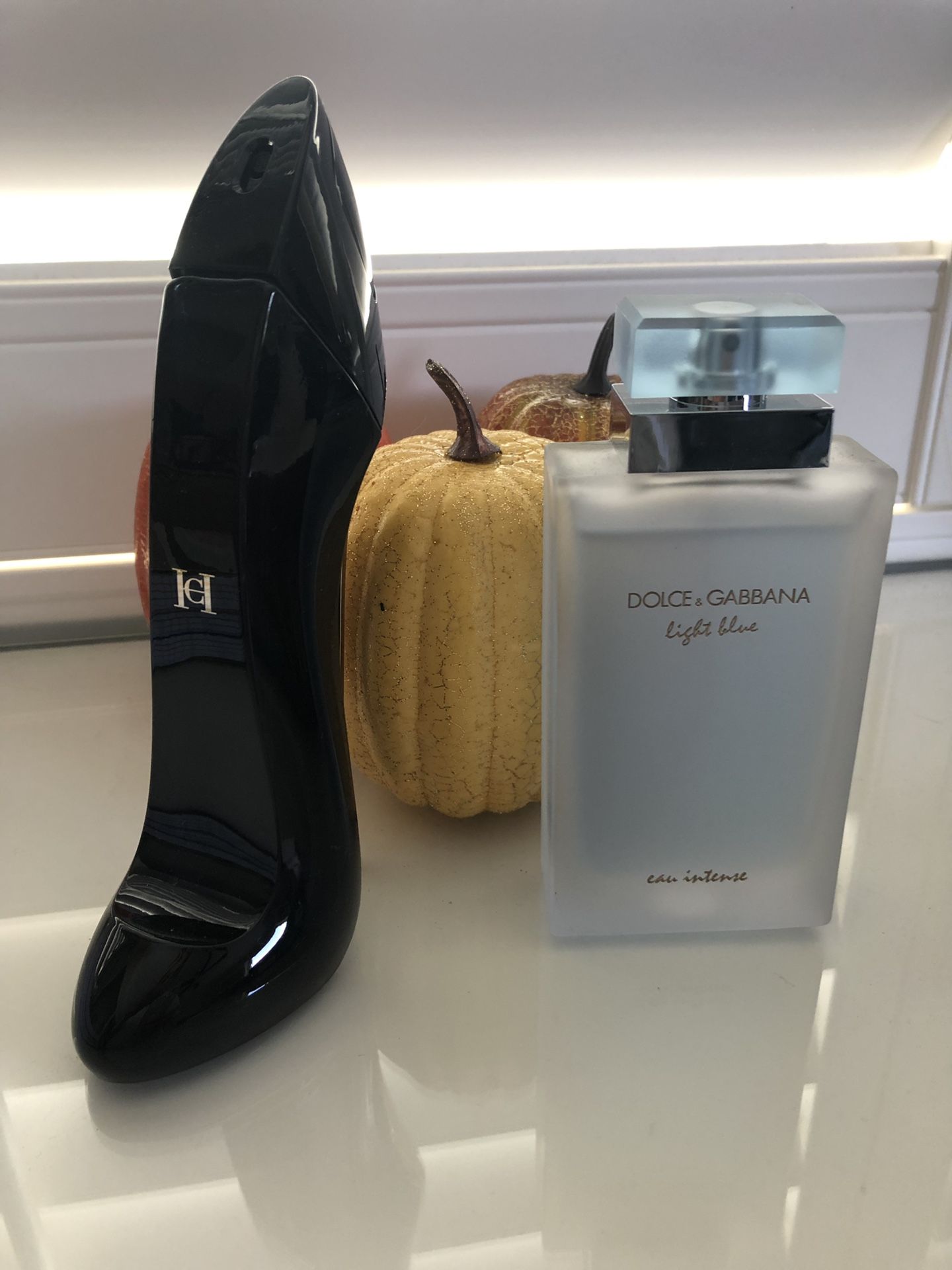Dolce and Gabbana Light Blue perfume and Carolina Herrera Good Girl