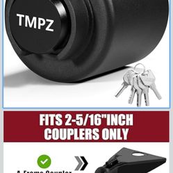 Heavy Duty Steel Trailer Hitch Lock for 2-5/16 Inch Couplers