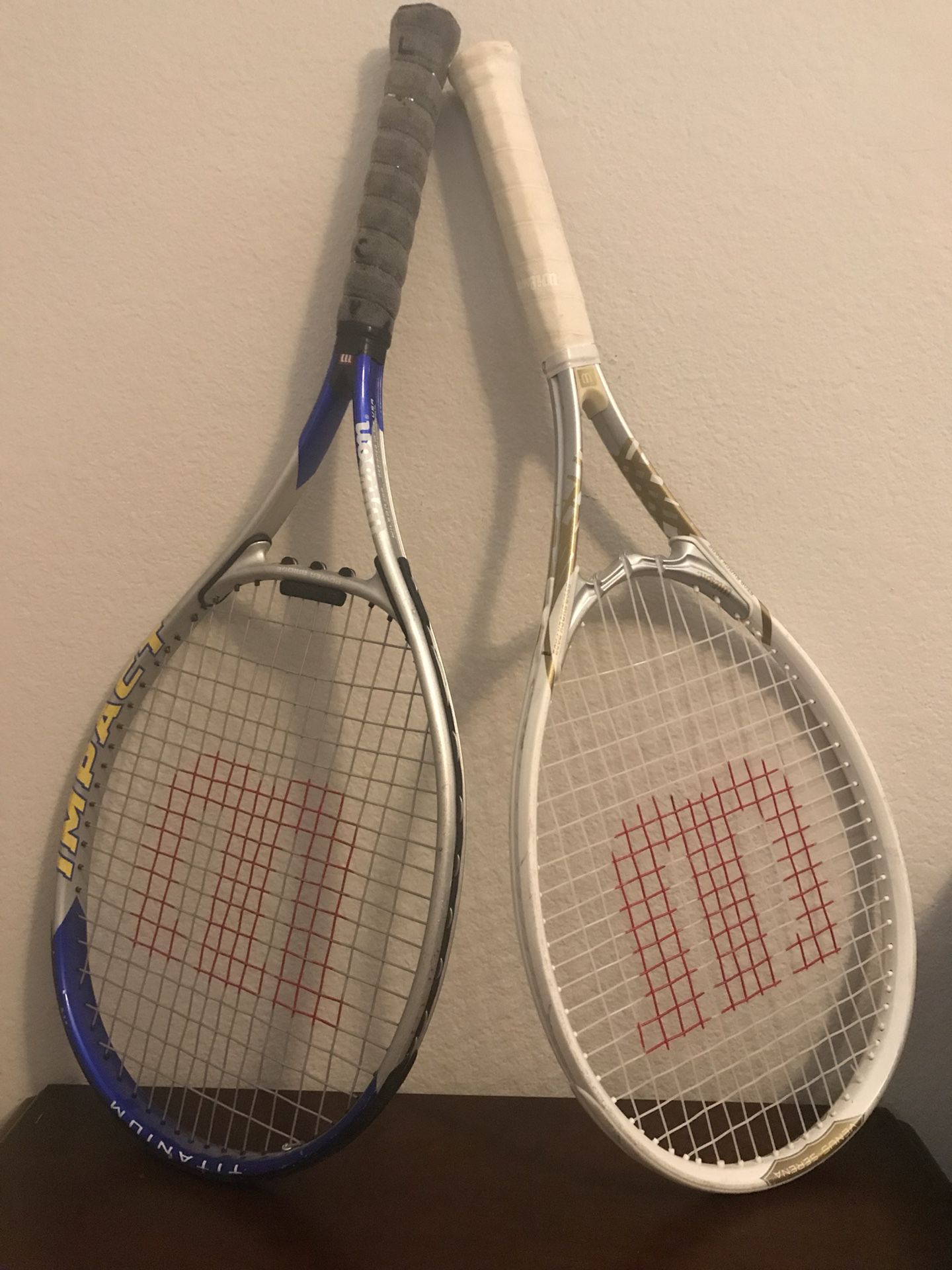 Wilson Venus and Serena tennis racket(White)