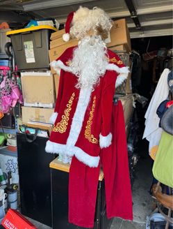 Santa Claus Costume with Wig and Beard