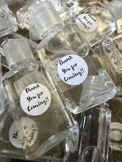 Hand sanitizer keepsake