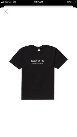 Supreme shop tee size large brand new