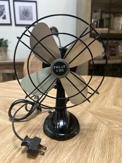 Refurbished Vintage 1930s Gilbert Electric Polar Cub Desk Fan – Works Great