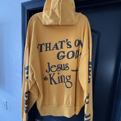 Yeezy Jesus Is King Yellow Hoodie XL