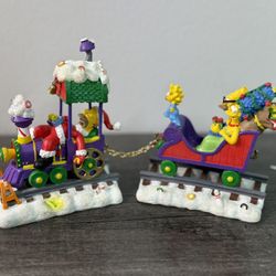 VTG The Simpsons Christmas Express Train Set 2003 Sculptures Limited Edition