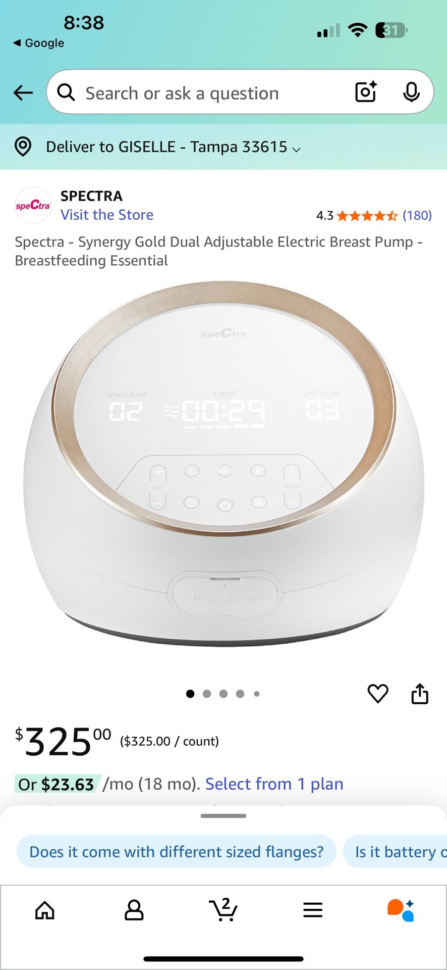 Spectra S9+ Portable Breast Pump – Lightweight & Powerful