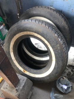 White wall tires 15” rollers only 1 left