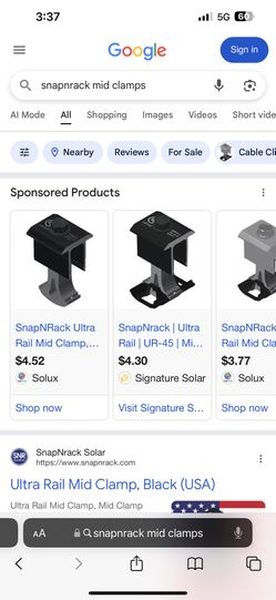 SnapnRack mid Clamps
