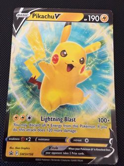 Pikachu V SWSH198 Pokémon Promo Card