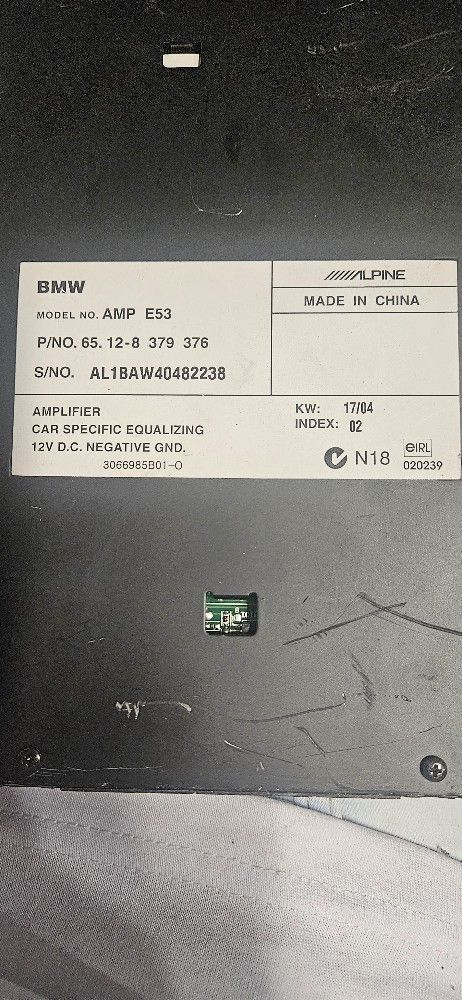 2000-2006 BMW X5 E53 GENUINE Factory Apline HIFI Audio AMP Amplifier Unit OEM