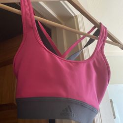 Adidas Sports Bra, Pink, Size XS,  Worn Once 