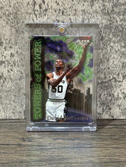 1996-97 Fleer Towers of Power David Robinson #8 NBA Basketball Card Spurs San Antonio