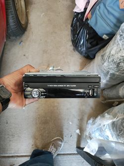 car stereo in-dash 7-in flip up