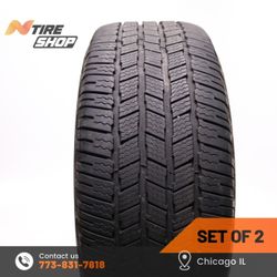Pair of 2 Used 10.5/32    285/45R22  114H  Michelin  X LT A/S 2