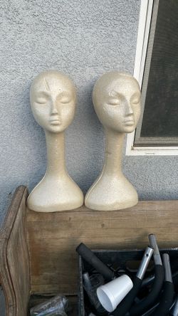 2 foam Mannequin Heads.