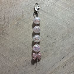 Handmade Pink Keychain/ Purse Charm 