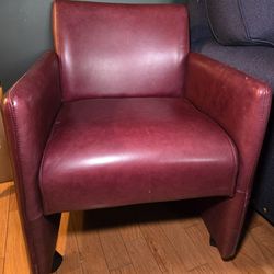 Leather Chair With Wheels