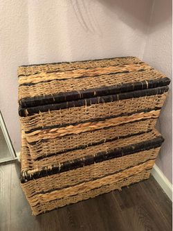 Set of 2 storage bins