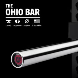 Ohio Dead Lift Bar With Bumper Plates 