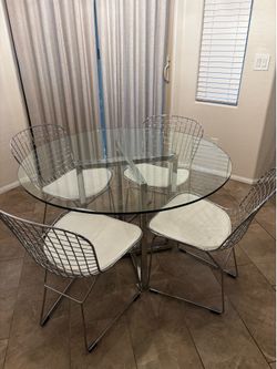 Dining table and chairs