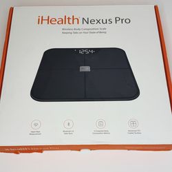 iHealth Nexus Pro Smart Scale Bluetooth Body Composition BMI App | New