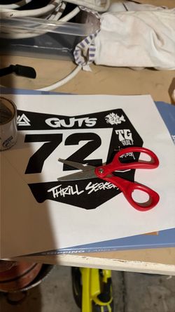 Custom Motocutz/ ODI sticker front number plates