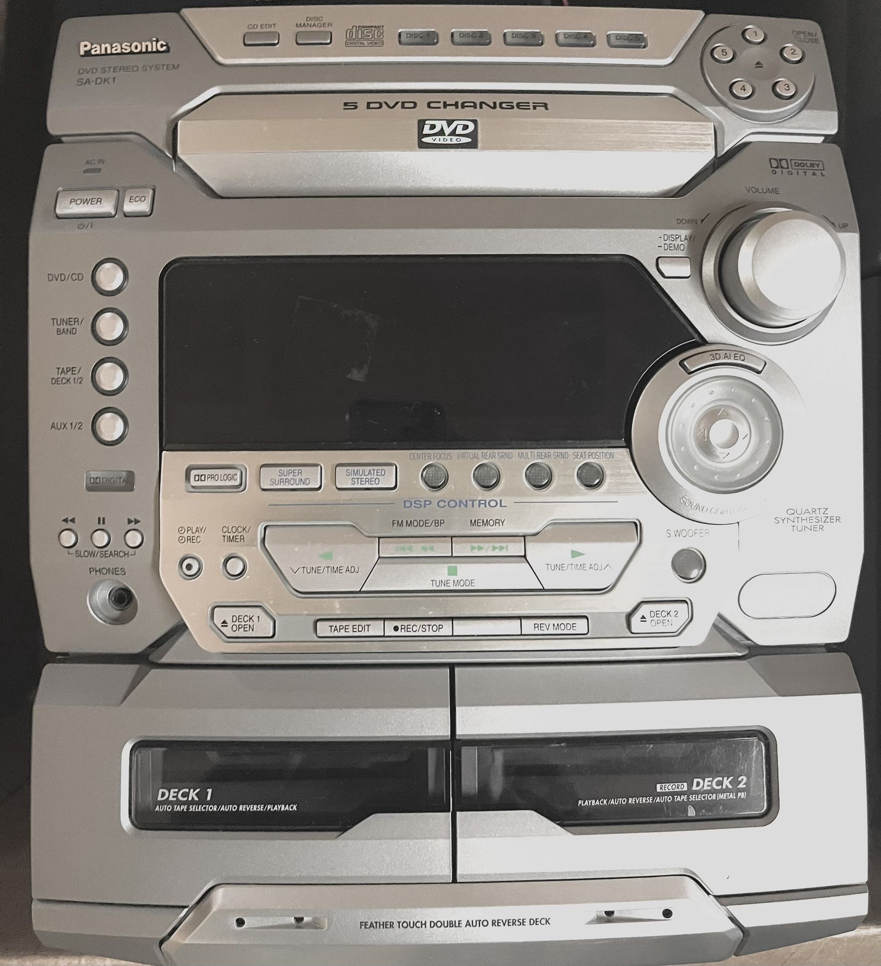 Panasonic Stereo System - 5 CD/DVD Changer