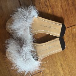 New Chinese Laundry Zoey Feathered Slippers