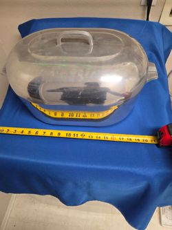 VTG WAGNER WARE SIDNEY~O MAGNALITE 4269-P 17 QT XLG ROASTER DUTCH OVEN PAN
