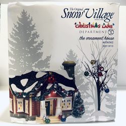 Department 56 The Original Snow Village Christmas Lane Ornament House #(contact info removed)
