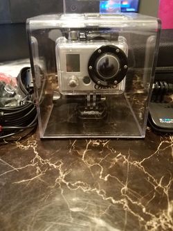 Go Pro camera with a lot of accessories