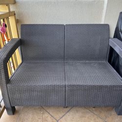 Wicker Loveseat