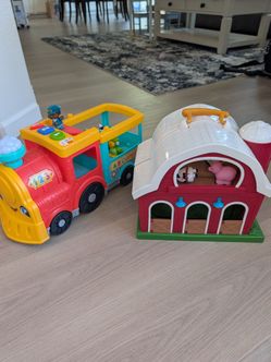 Kids ABC Train Toy and Farm Playset