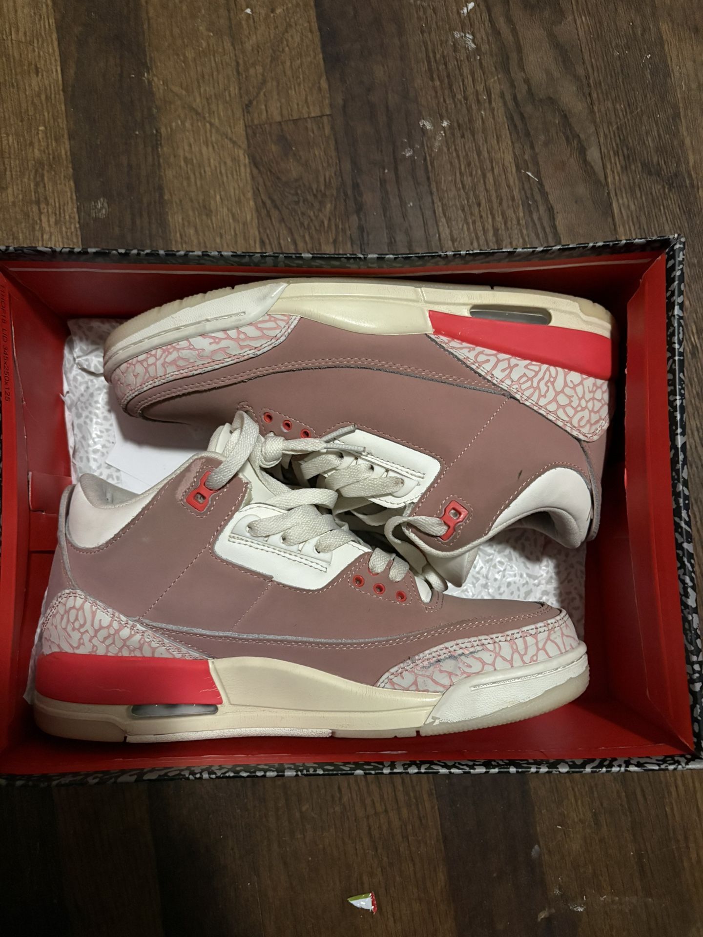 rust pink jordan 3