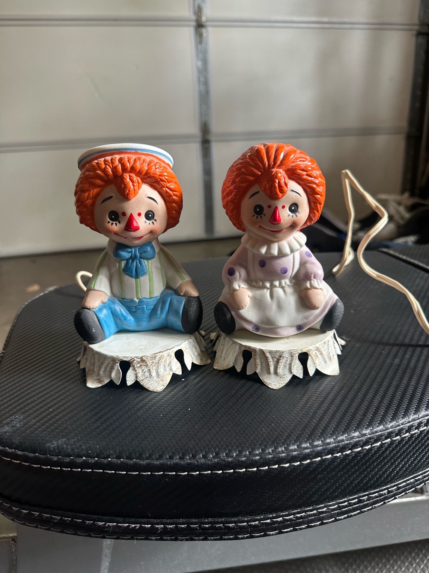 Vintage Aladdin Giftware Raggedy Ann Lamp Set