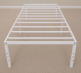 Twin bed frame - white