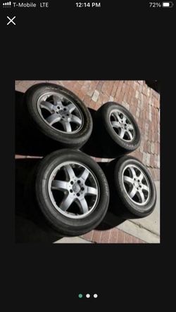4 — 275/55r17 5x112 5x4.41 Stock Mercedes ML500 Wheels Rims Tires !!!!!!!!!!